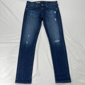 AG The Nolan Relaxed Slim Jeans‎ 30x30 Womens 26R Distressed Adriano Goldschmied